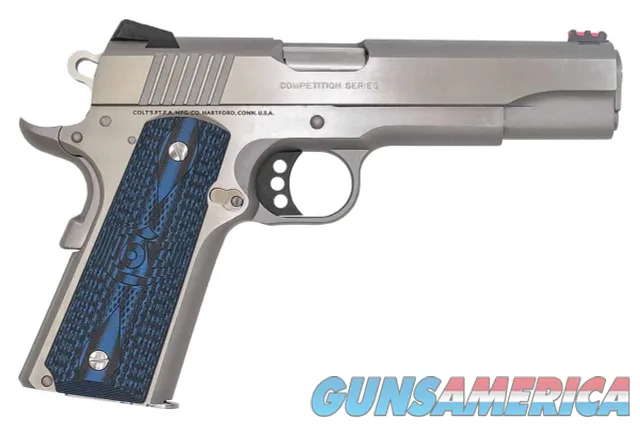 Colt 1911 Stainless Government Competition 9mm Luger 5" 9 Rounds O1072CCS