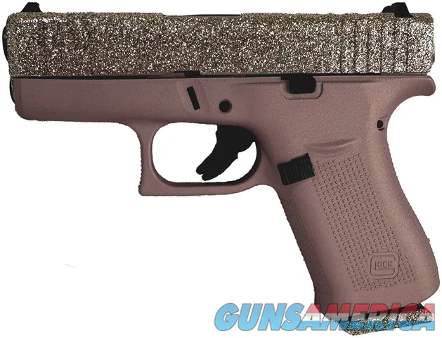 Glock G43X Champagne Glitter Gunz 9mm Luger 3.41" 10 Rds PX4350201CHM