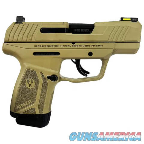 Ruger MAX-9 Optics Ready FDE 9mm Luger 3.2" 12 Rounds UR3500FDE