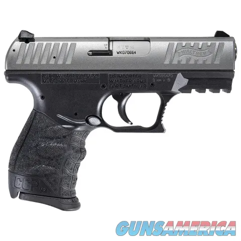 Walther Arms CCP M2+ 9mm Luger 3.54" Black / Stainless 5083501
