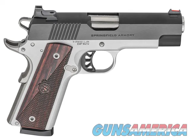 Springfield 1911 Ronin EMP 9mm Luger 4" Stainless / Blued 10 Rds PX9124L
