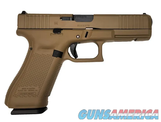 Glock G17 Gen 5 MOS 9mm Luger 4.49" Coyote Tan 17 Rounds PA175S204MOS-CT