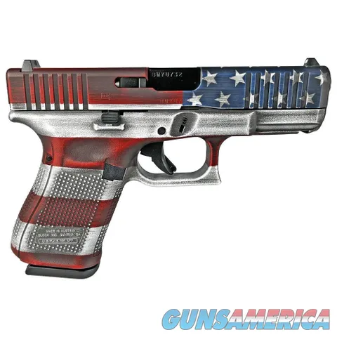 Glock G19 Gen 5 US Colonial Flag 9mm Luger 4.02" 15 Rds PA195S203COLFLAG