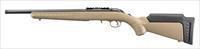 Ruger American Rimfire Rifle .22 LR 16.1" 10 Rds Barrett Brown 8358