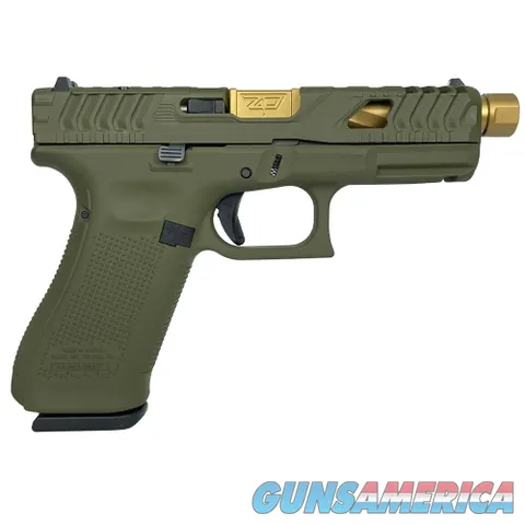 Glock G45 Gen 5 Custom 9mm 4.6" Gold Threaded OD Green GLPA455S203ODMS
