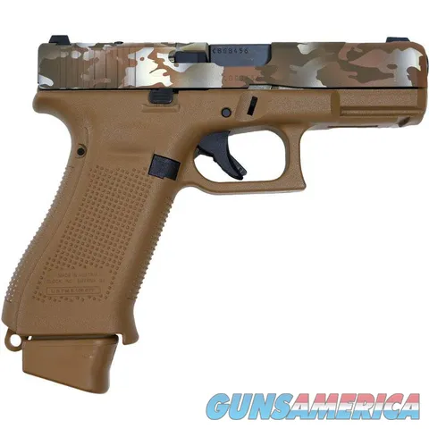 Glock G19x Gen 5 Brown Multi Cam 9mm Luger 4" GLPX195070319MC