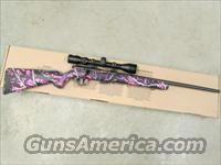 Savage Model 93R17 Muddy Girl Pink Camo with Scope .17 HMR