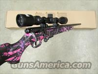 Savage Model 93R17 Muddy Girl Pink Camo with Scope .17 HMR