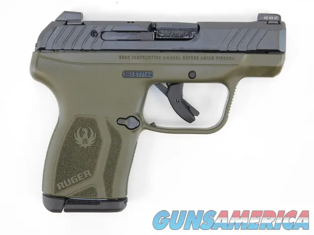 Ruger LCP MAX .380 ACP 2.80" OD Green / Black 10 Rds 13733