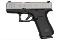 Glock G43X 9mm Luger 3.41" Black/Silver PX435SL701 