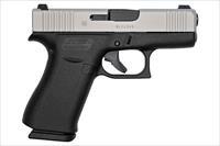Glock G43X 9mm Luger 3.41" Black/Silver PX435SL701 