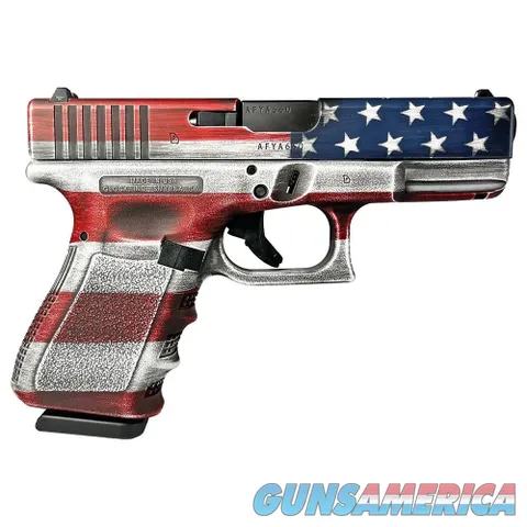Glock G19 Gen 3 USA Flag 4 Color 9mm 4.02" 15 Rds GLPI19502COLFLAG