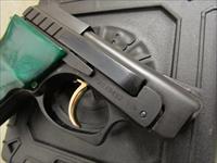 Taurus PT22 Blued with Gold Accents Green Grips .22 LR Img-5
