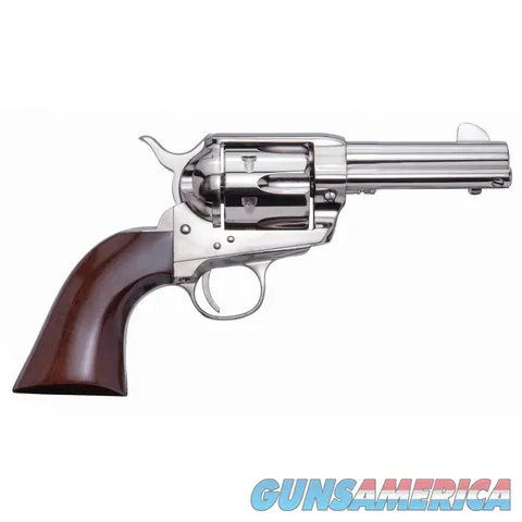 Cimarron Arms Pistolero 9mm 3.5" Nickel 6 Rds Walnut Grip PPP9MMN3.5