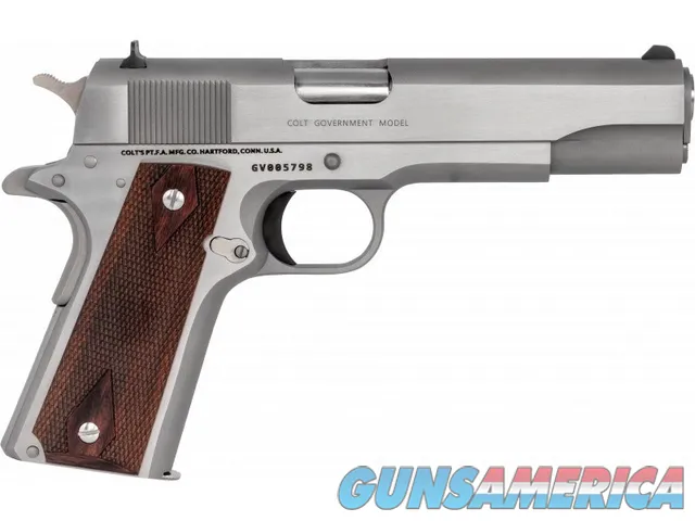 Colt 1911 Series 70 Government Model Stainless 5" 7 Rds .45 ACP O1911C-SS