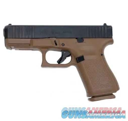 Glock G19 Gen 5 Flat Dark Earth / Black 9mm Luger 4.02" 15 Rds PA195S203DE