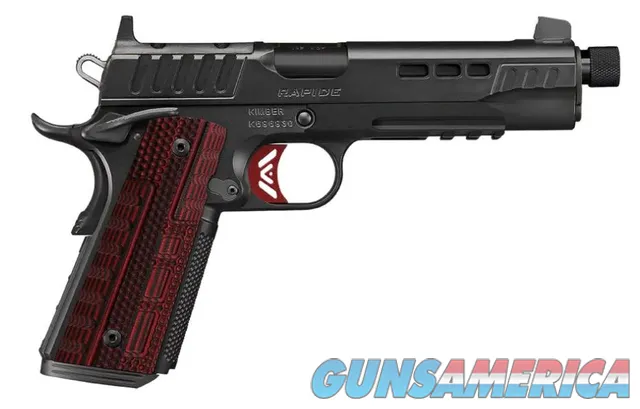 Kimber 1911 Rapide Heat OR .45 ACP 5.5" Threaded Black / Red 8 Rds 3000438