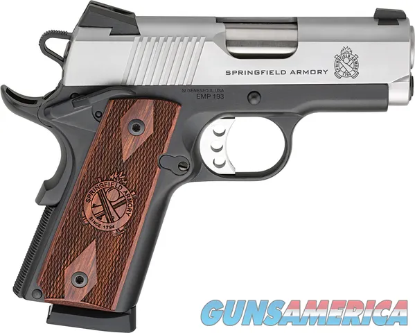 Springfield Armory 1911 EMP CA Approved 9mm 3" Stainless / Black PI9209LCA