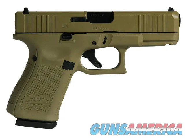 Glock G19 Gen 5 Flat Dark Earth 9mm 4.02" 15 Rounds PA195S203FDE