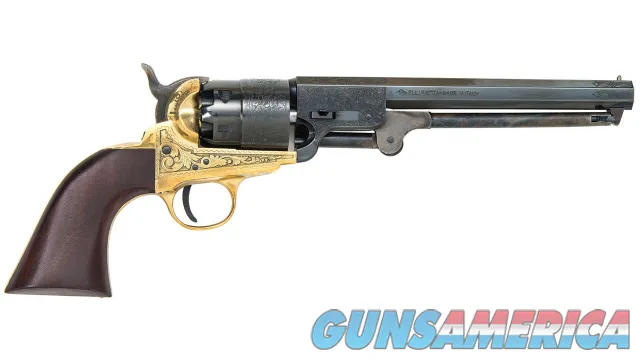 Traditions Firearms 1851 Navy Brass Engraved .44 Cal 7.38" FR185118