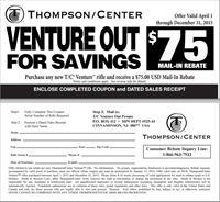 75 Rebate Thompson Center Venture Weather Shield 24 .300 Win Mag Img-10