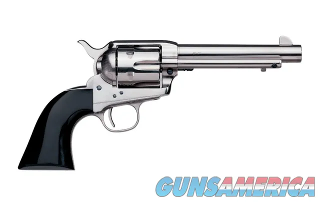 Uberti 1873 Single Action Desperado .45 Colt 5.5" Nickel / Bison Horn 356131