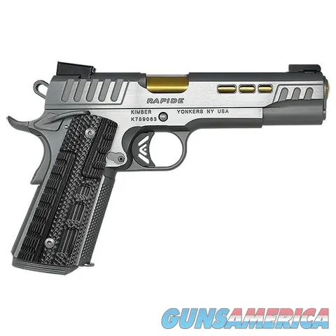 Kimber Rapide Dawn (DN, NS) 10mm 5" Gold Tru-Glo TFX 8 Rds Silver 3000424