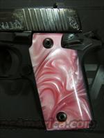 Sig Sauer P238 Engraved with Pink Pearl Grips .380 ACP 238-380-BSS-ESP Img-4
