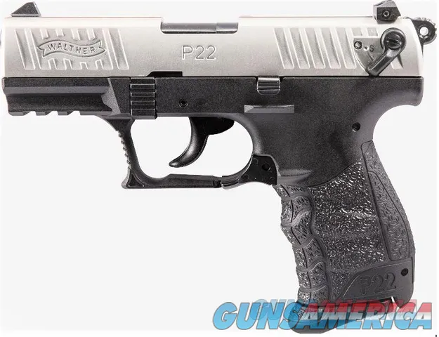 Walther Arms P22 Q .22 LR 3.42" Black / Nickel 10 Rounds 512.07.25