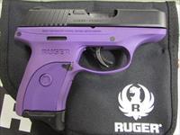 Ruger LC9S Purple Grip Frame 3 7+1 9mm 3242  Img-1
