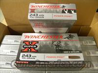 200 Round Case of Winchester 100 Grain .243 Winchester Power-Point Img-1