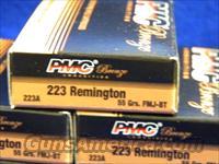 500 Rounds PMC Bronze 223 FMJ Boat Tail 55 Gr Ammo #223A Img-2