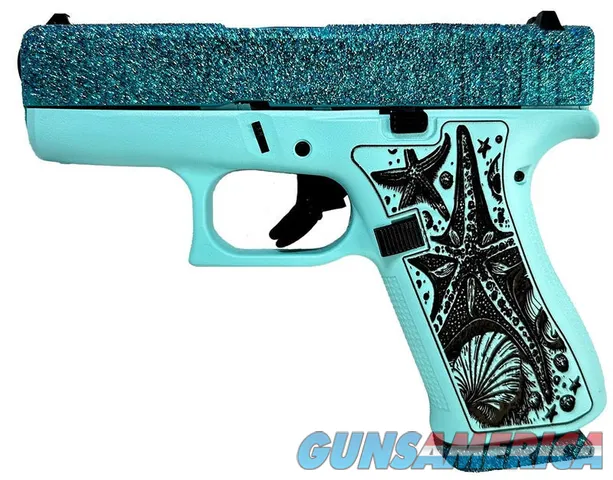 Glock G43X Sea Star Glitter Gunz 9mm Luger 3.41" 10 Rds PX4350201SEA