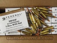 500 ROUNDS FEDERAL XM193F 5.56 NATO 55 GR FMJ-BT Img-1