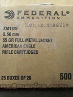 500 ROUNDS FEDERAL XM193F 5.56 NATO 55 GR FMJ-BT Img-4