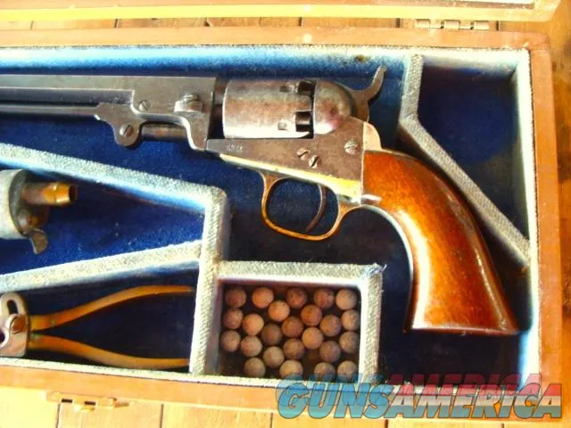 Civil War Cased Colt 1862 Mfg. 1849 Pocket Model Img-2