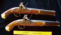  Pair 2 Flintlock Pistols 58 cal. Unfired Img-1