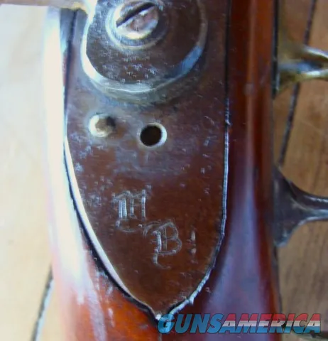 Beautiful Early NY Maker Percussion Rifle Patch Box & Inlays 40 cal.  Img-7