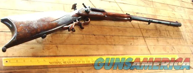 Ornate Antique German Single Shot Rifle Zimmerstutzen Parlor Rifle