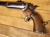 Restored Antique Stevens Hunters Pet Pistol w/Wire Stock 18 bbl Bicycle Rifle Img-3