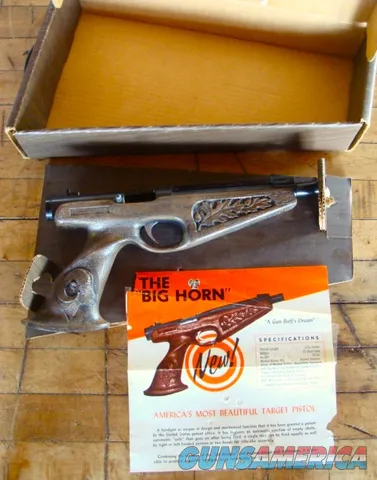 BIG HORN Target Pistol New in Box wpapers Single Shot Img-1