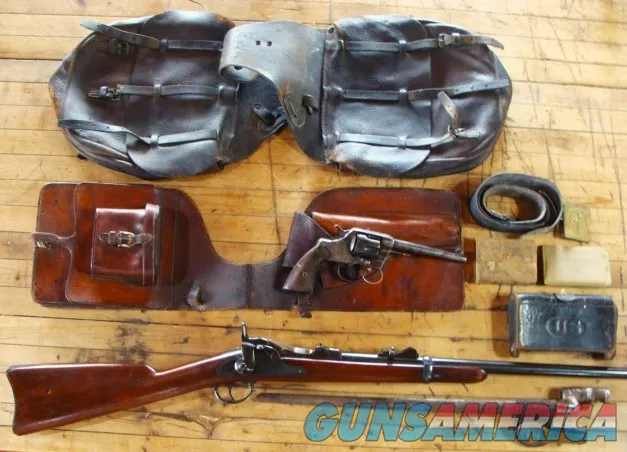1884 SRC Trapdoor Springfield Spanish Am. War Collection Pistol Bayo Saddle Bags + Extras