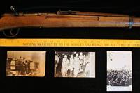 WWII Japanese School Boy Training Rifle with War Time Photos Img-18