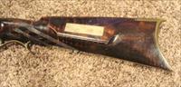 Antique A. Gumpf Kentucky Rifle Full Stock Tiger Stripe 45 cal.