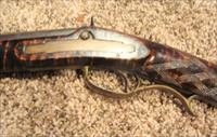 Antique A. Gumpf Kentucky Rifle Full Stock Tiger Stripe 45 cal.