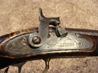 Antique A. Gumpf Kentucky Rifle Full Stock Tiger Stripe 45 cal.