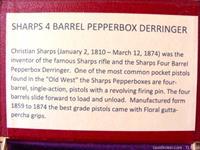 Antique 22 cal Sharps 4 Barrel Pepper Box Derringer in Fake Book  Img-3