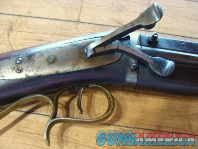 Antique Mule Ear O/U 32/12 ga. Side Hammer Combination Gun Ex. Cond. Img-6