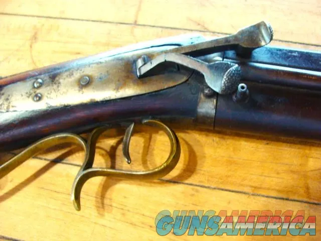 Antique Mule Ear O/U 32/12 ga. Side Hammer Combination Gun Ex. Cond. Img-7