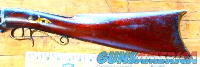 Antique Mule Ear O/U 32/12 ga. Side Hammer Combination Gun Ex. Cond. Img-14